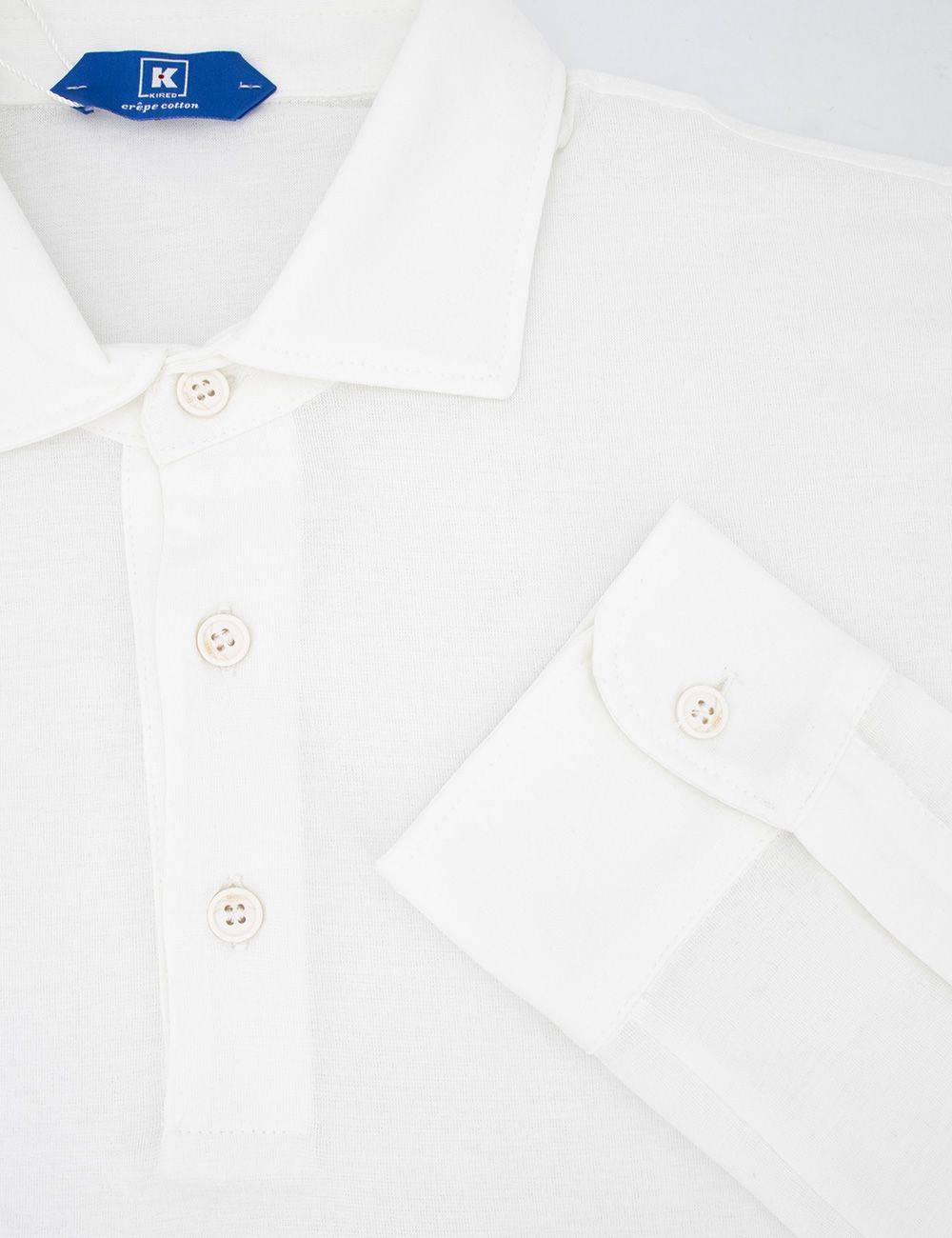 KIRED  Polo da Uomo in Cotone Bianco KIRED - Vestibilità Normale Hotsell