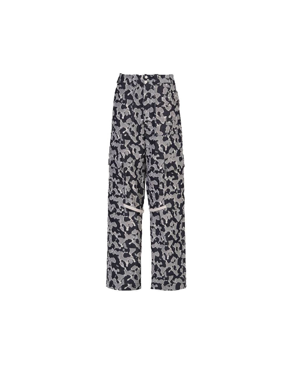 TAKATURNA Pantaloni Denim Unisex Nero Mezzanotte e Grigio di TAKATURNA