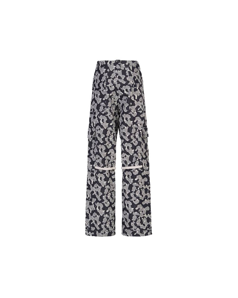TAKATURNA  Pantaloni Denim Unisex Nero Mezzanotte e Grigio di TAKATURNA Vendita Economica