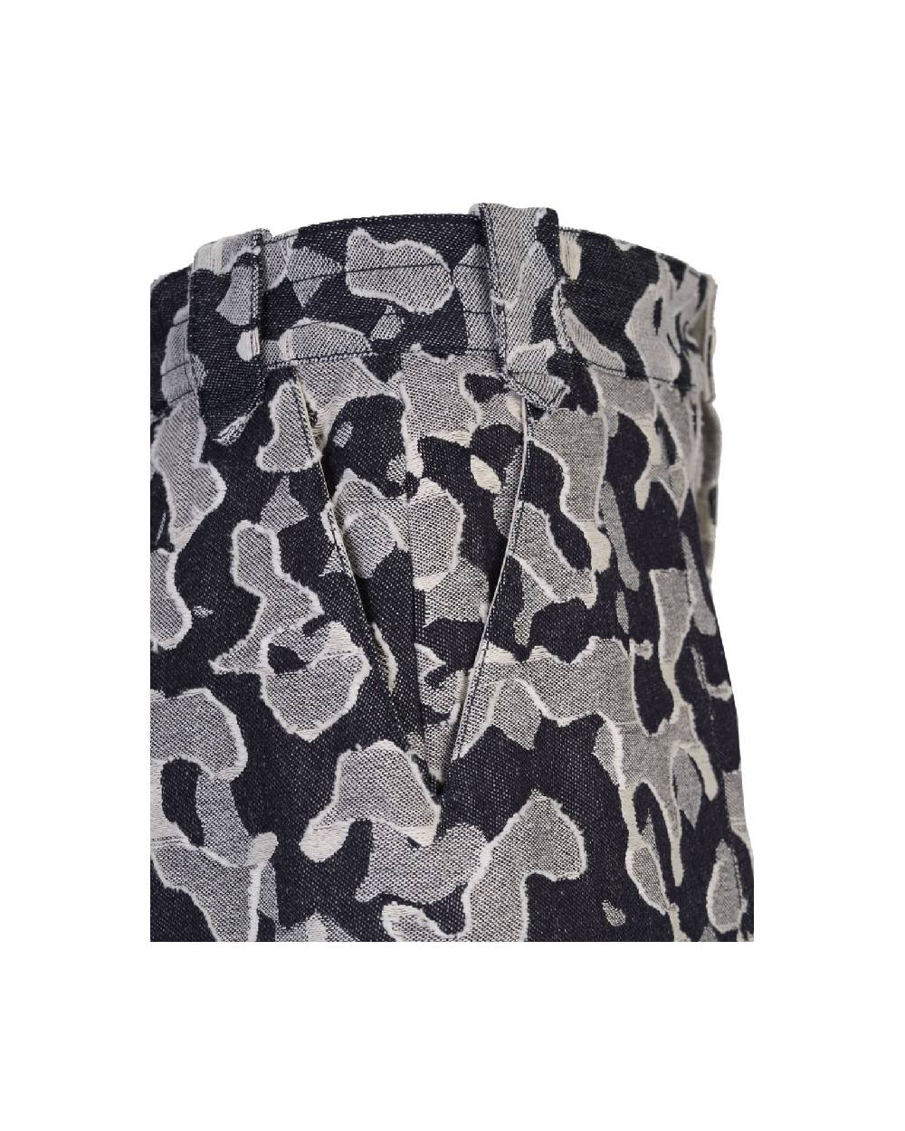 TAKATURNA  Pantaloncini Denim Cinetici Unisex TAKATURNA - Nero Mezzanotte & Grigio Saldi Di Fabbrica