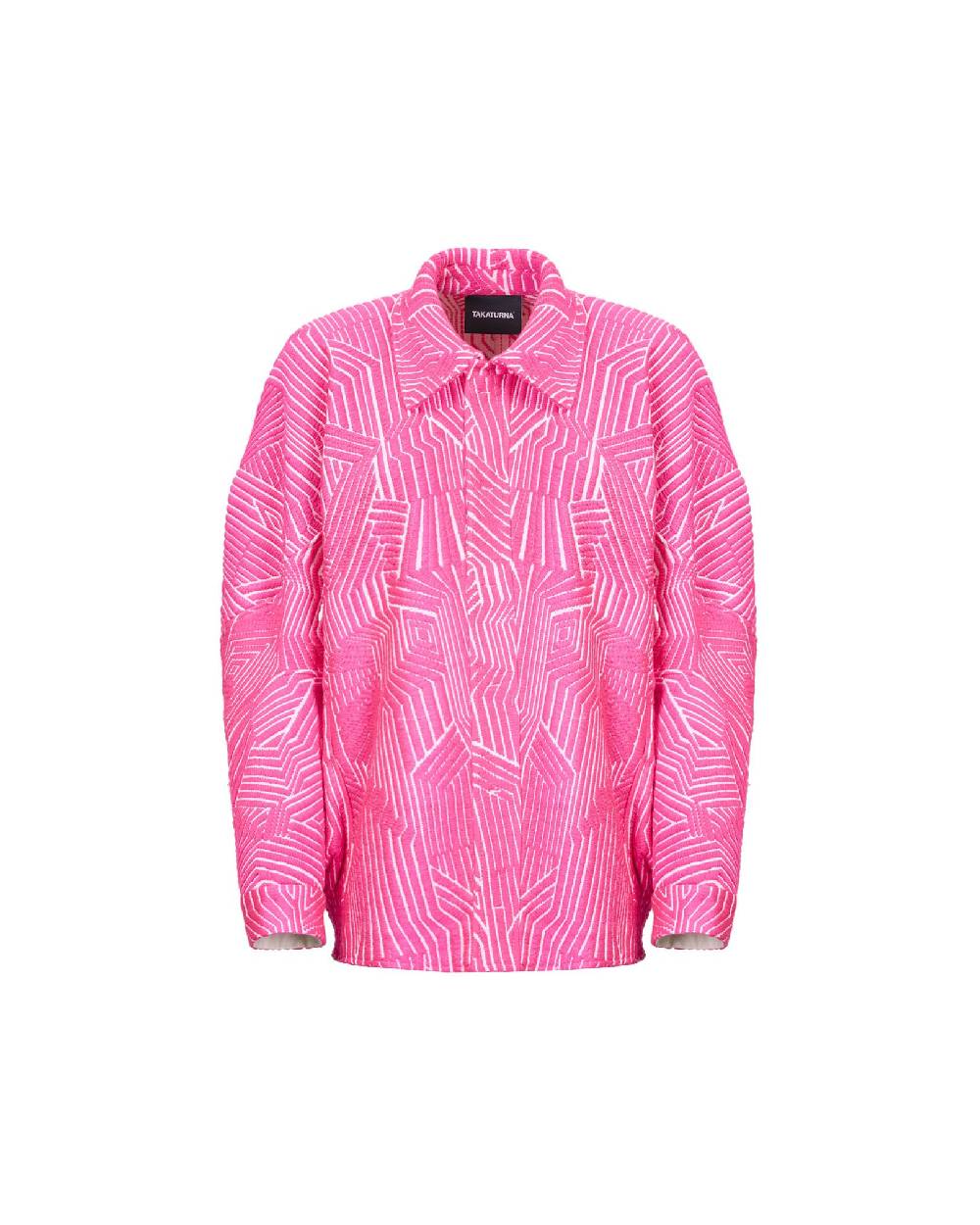 TAKATURNA  Giacca Cinetica Unisex Rosa Impetuoso & Bianco di TAKATURNA Negozio