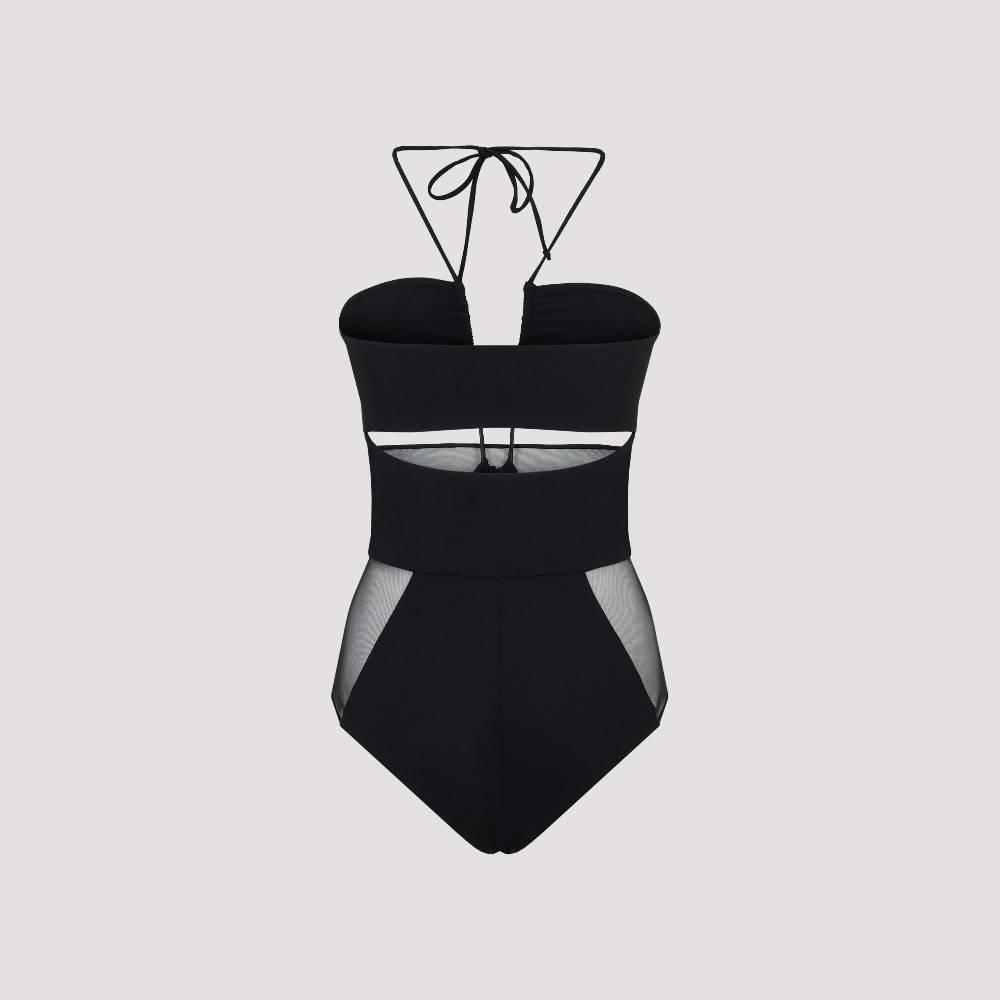 NENSI DOJAKA  Costume Intero Nero con Tagli Nensi Dojaka Consegna Veloce