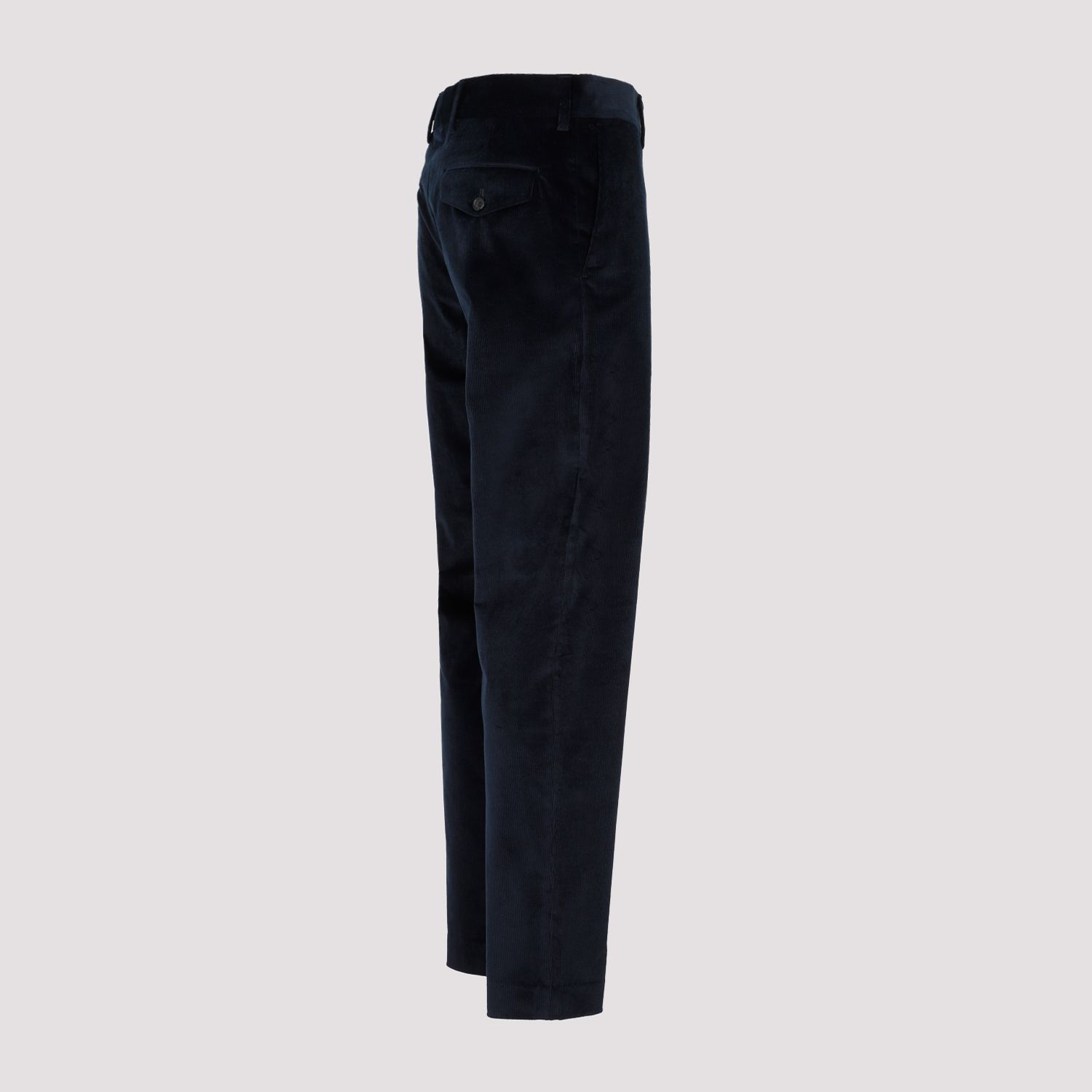 PAUL SMITH  Pantaloni in Velluto Cotone e Lana Blu Navy Paul Smith Promozione Limitata