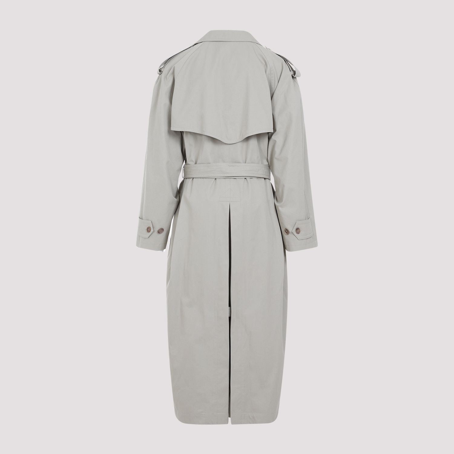 BALENCIAGA  Cappotto Cotone Beige Militare Balenciaga Donna Fino Al -60%