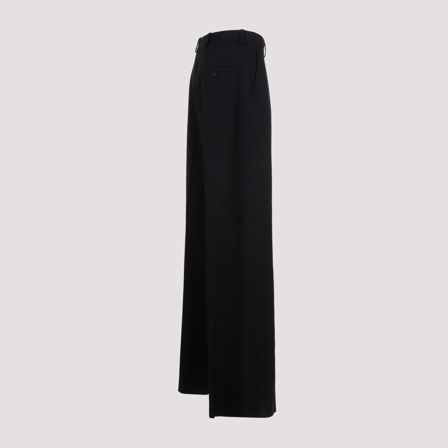 BALENCIAGA  Pantaloni di Lana Neri Balenciaga Uomo Prezzo Ridotto