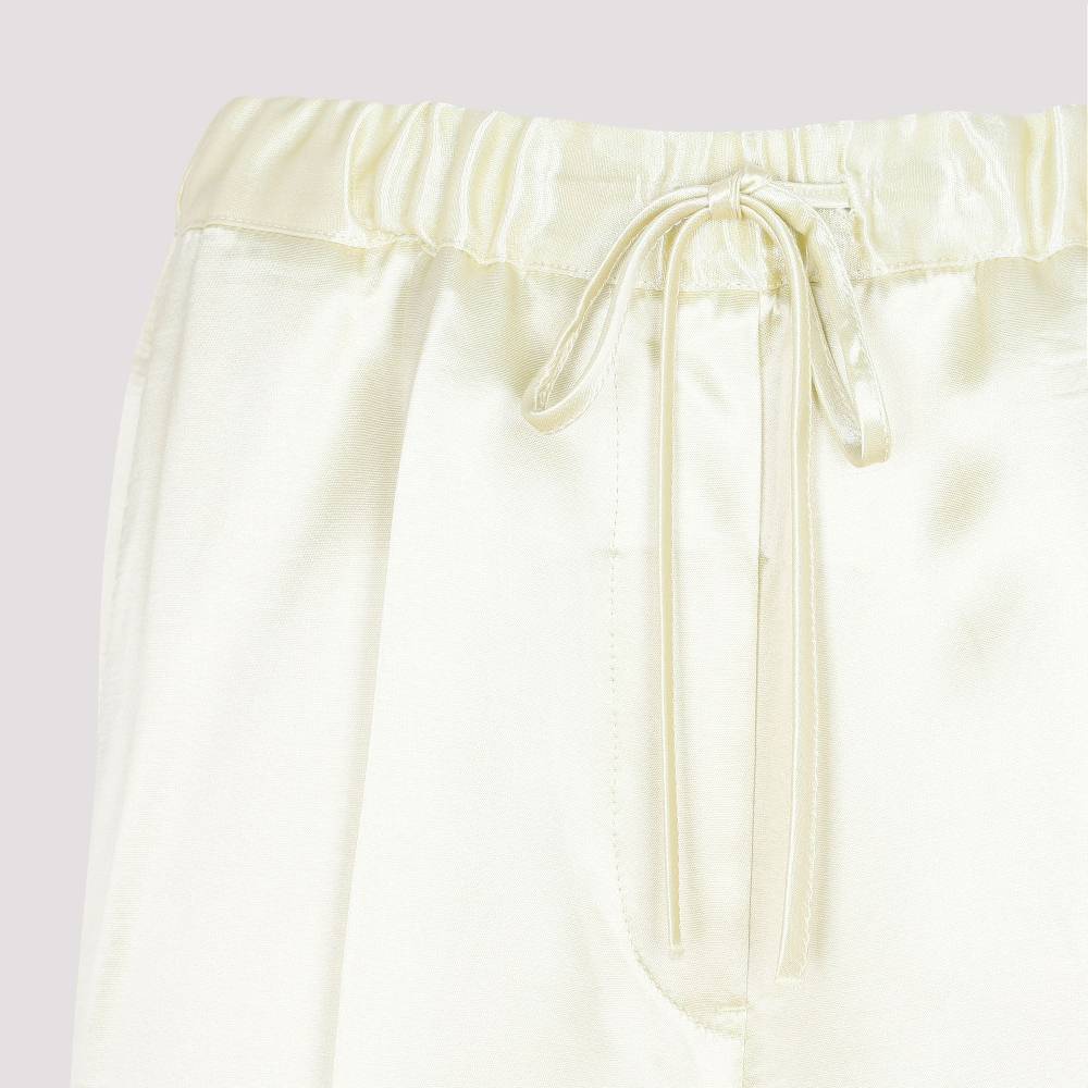 JIL SANDER  Pantaloni Verdi in Misto Viscosa JIL SANDER - Vita Elastica e Taglio Dritto Donna Presa