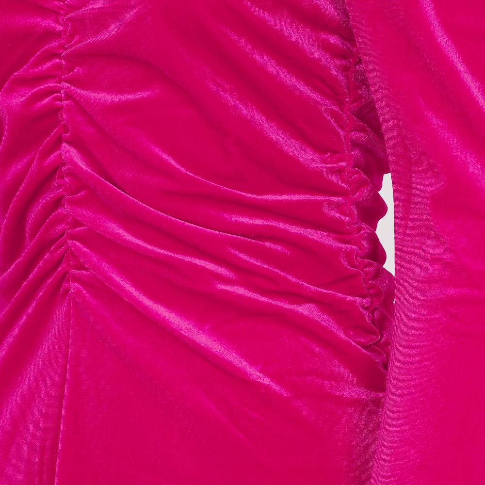 GANNI  Abito Mini in Velluto GANNI Love Potion - Rosa & Viola Sconto