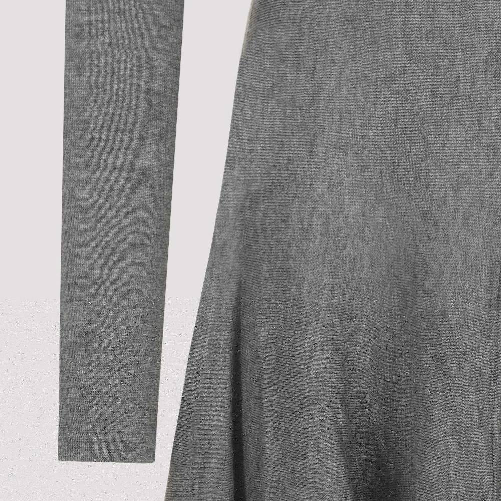 KHAITE  Abito Svasato in Lana Vergine Grigio KHAITE da Donna Economico