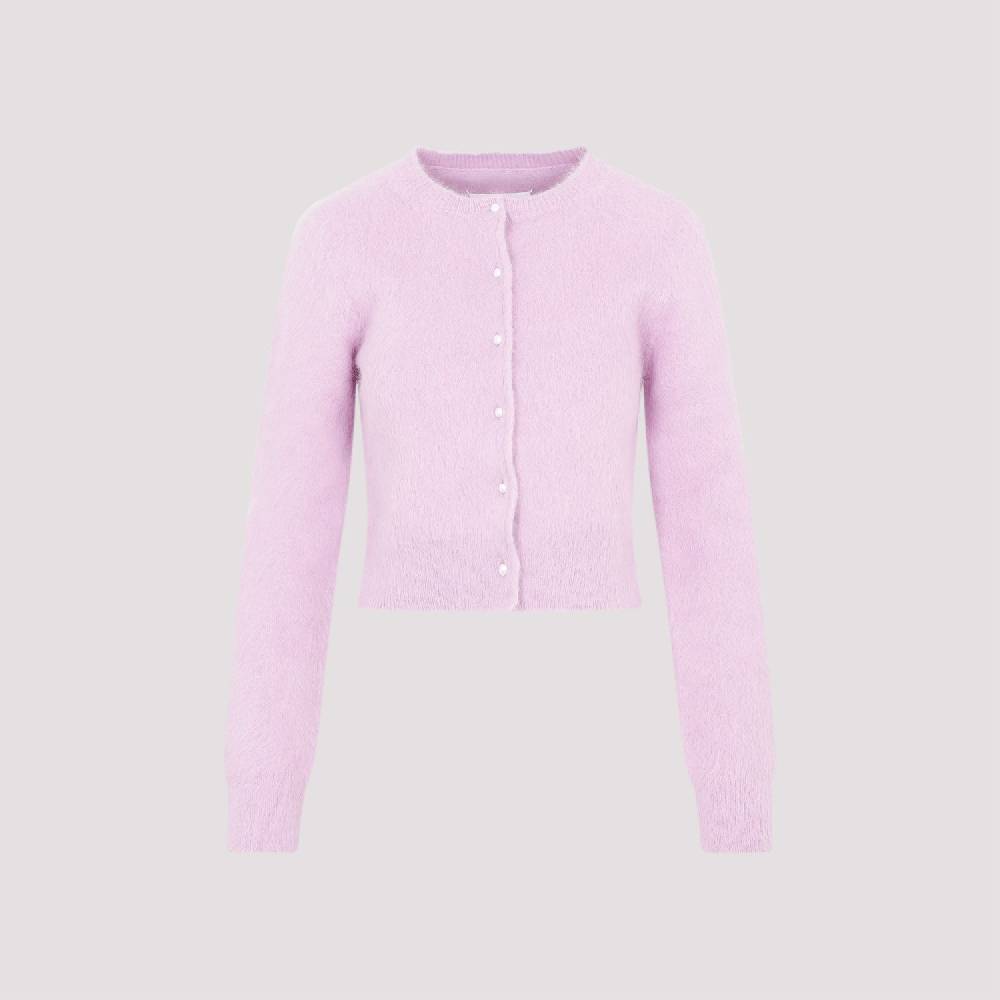 MAISON MARGIELA  Cardigan in Angora Rosa e Viola MAISON MARGIELA Saldi