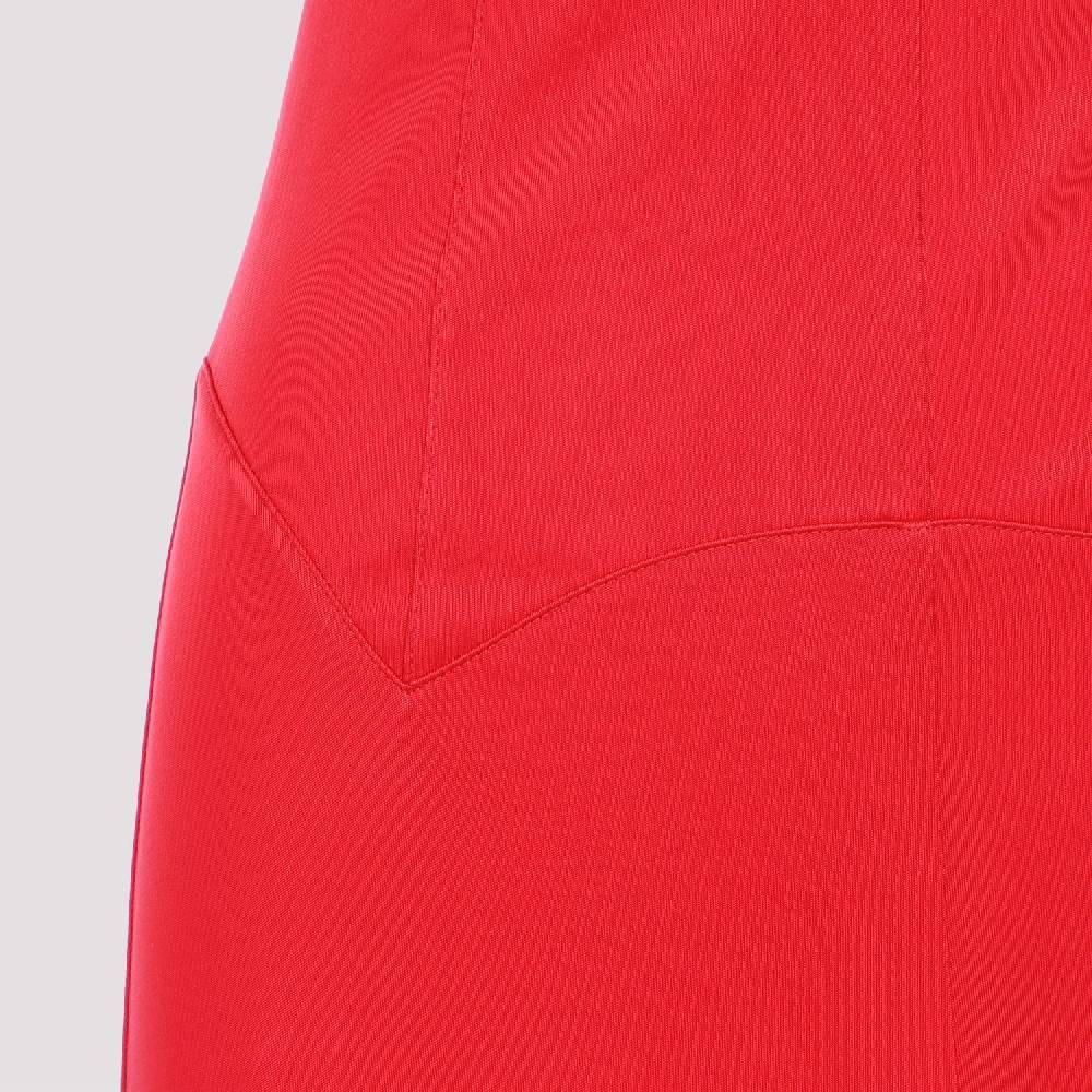 LANVIN  Abito Midi Rosso A-Line Senza Maniche Lanvin Vendita Calda