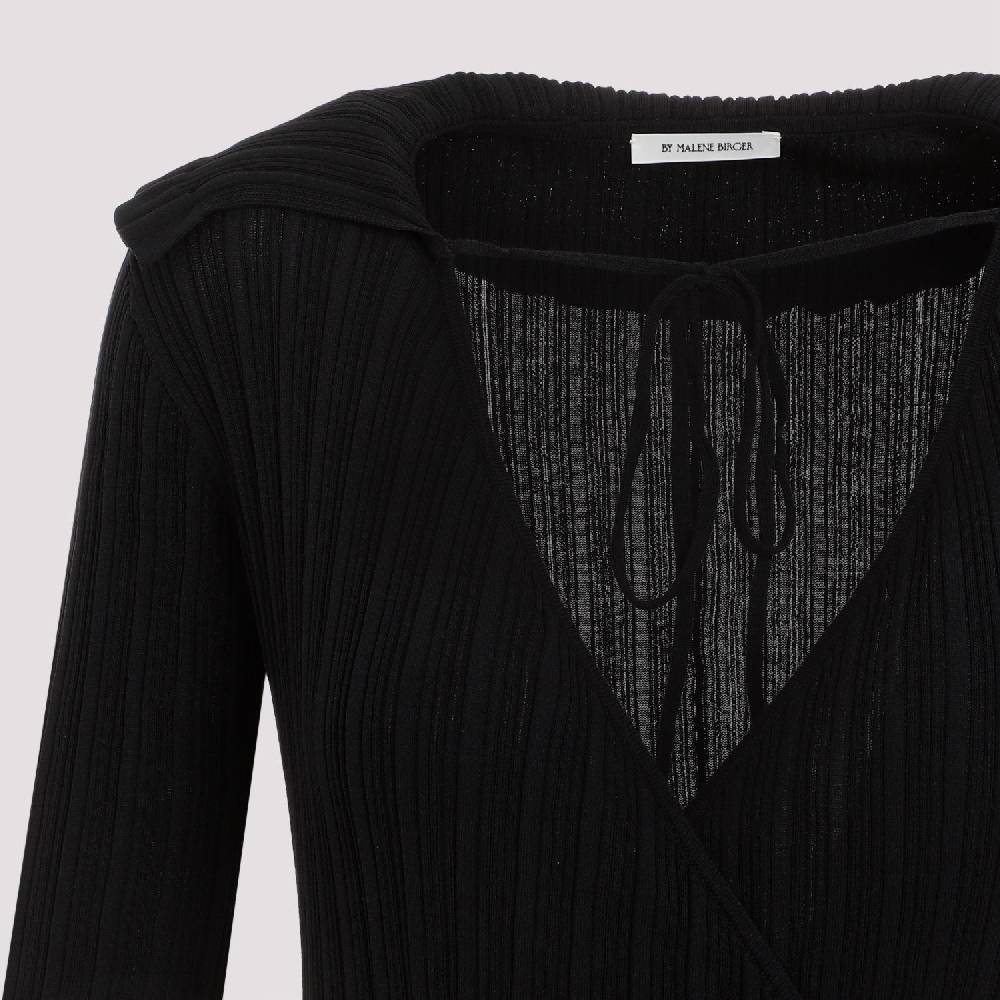 BY MALENE BIRGER  Abito Nero in Cotone Gianina di By Malene Birger Saldi Di Fabbrica