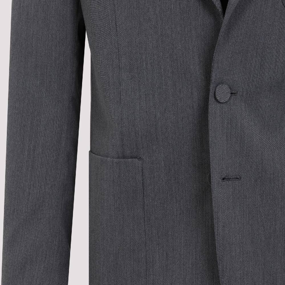 PALM ANGELS  Blazer Monogramma Grigio Chiaro Palm Angels - Uomo Poliestere e Lana Vendite Flash