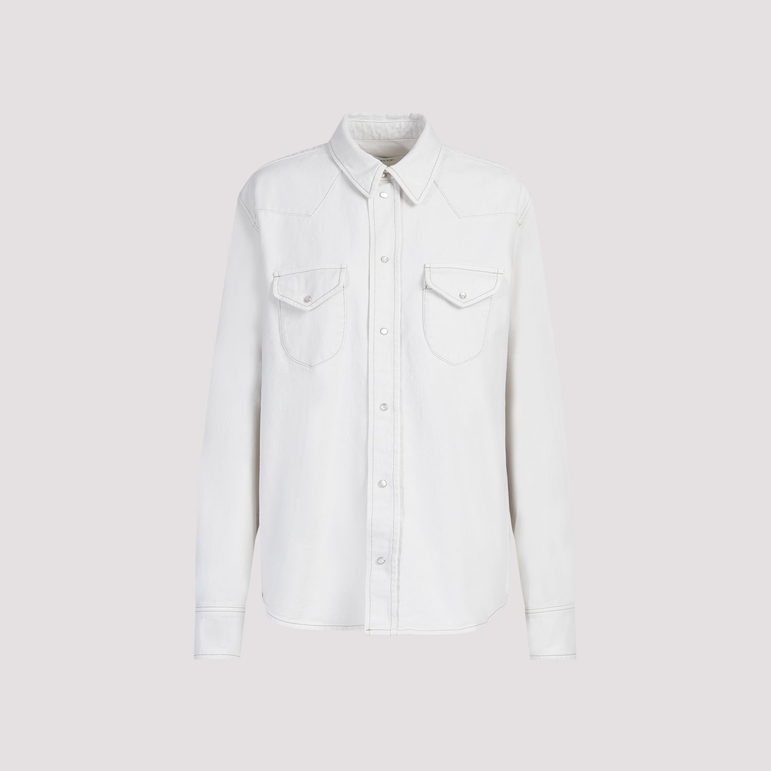 BALLY  Camicia Classica da Donna BALLY in Cotone Color Osso In Saldo