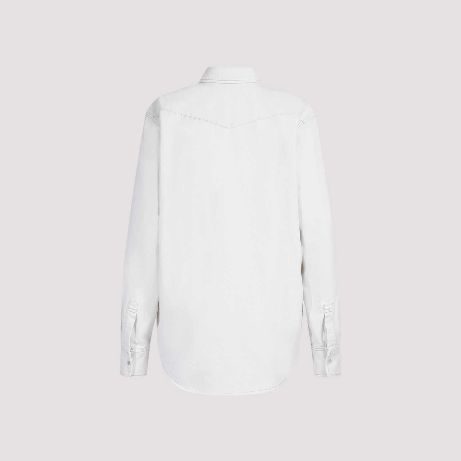 BALLY  Camicia Classica da Donna BALLY in Cotone Color Osso In Saldo