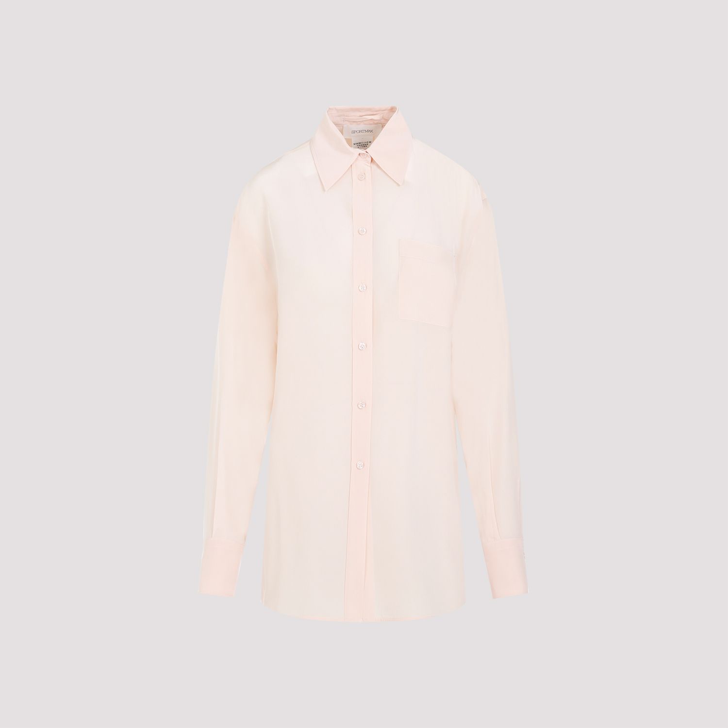 SPORTMAX  Camicia in Crepe di Seta Rosa Sportmax Rovigo per Donna Vendita