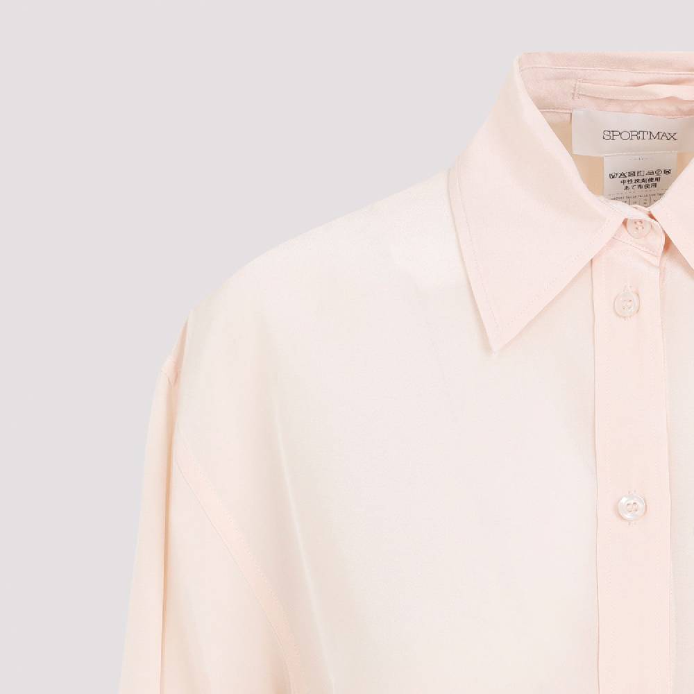 SPORTMAX  Camicia in Crepe di Seta Rosa Sportmax Rovigo per Donna Vendita