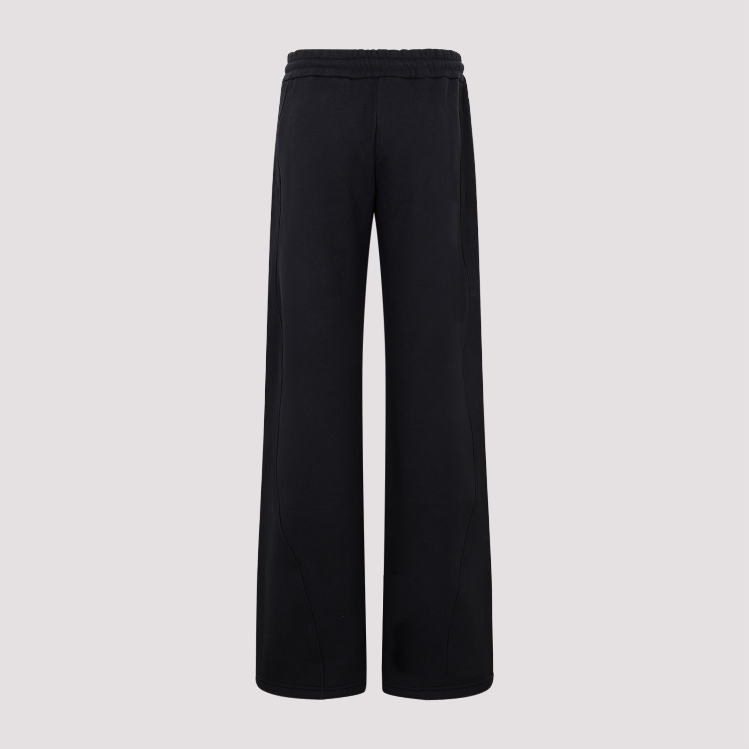 OFF-WHITE  Pantaloni Tuta in Cotone Nero con Coulisse OFF-WHITE Donna Promozione