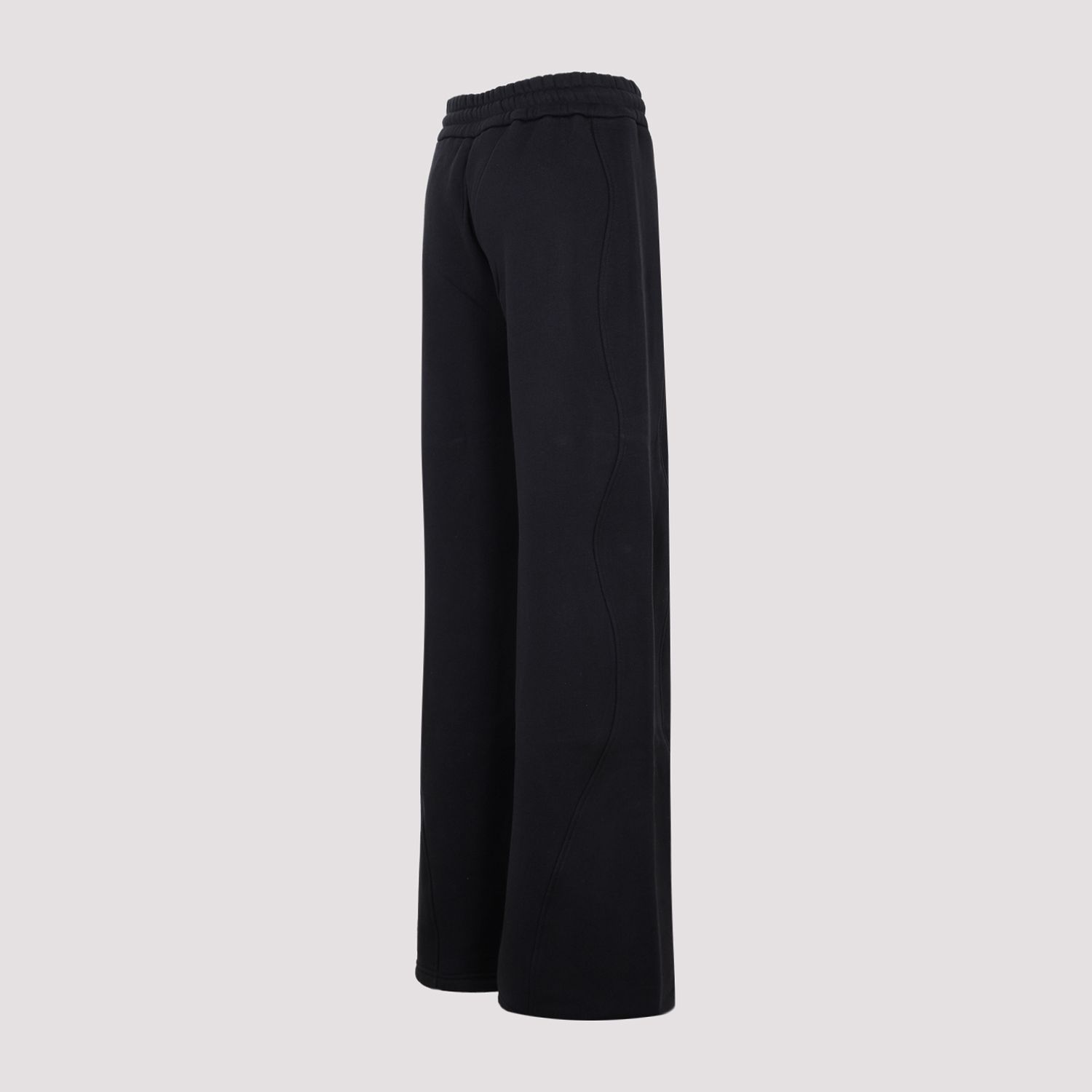 OFF-WHITE  Pantaloni Tuta in Cotone Nero con Coulisse OFF-WHITE Donna Promozione