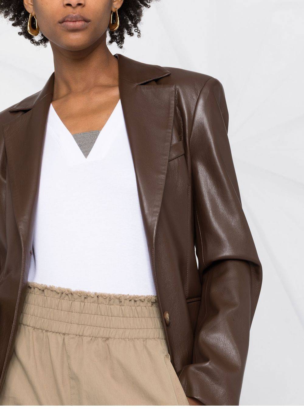 BRUNELLO CUCINELLI  Maglione Bianco Scollo a V BRUNELLO CUCINELLI da Donna Pezzi Unici