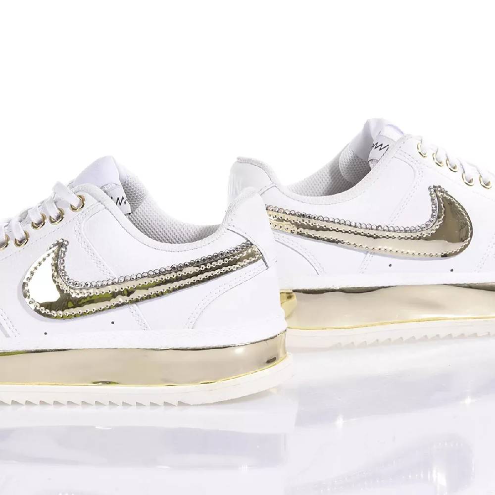 NIKE  Sneakers Nike Court Vision in Bianco Oro - Eco-Pelle Qualità Garantita
