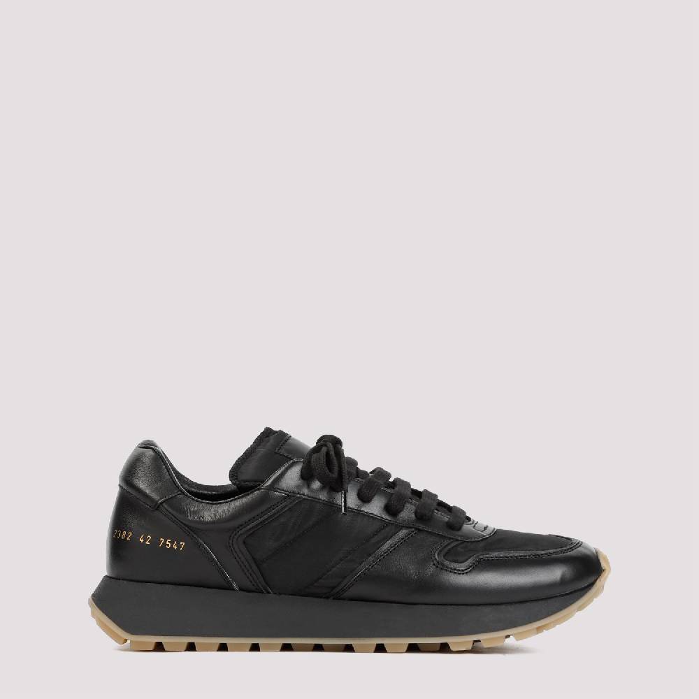 COMMON PROJECTS  Sneakers Uomo COMMON PROJECTS Pelle Nera Modello Track Prezzo Ridotto