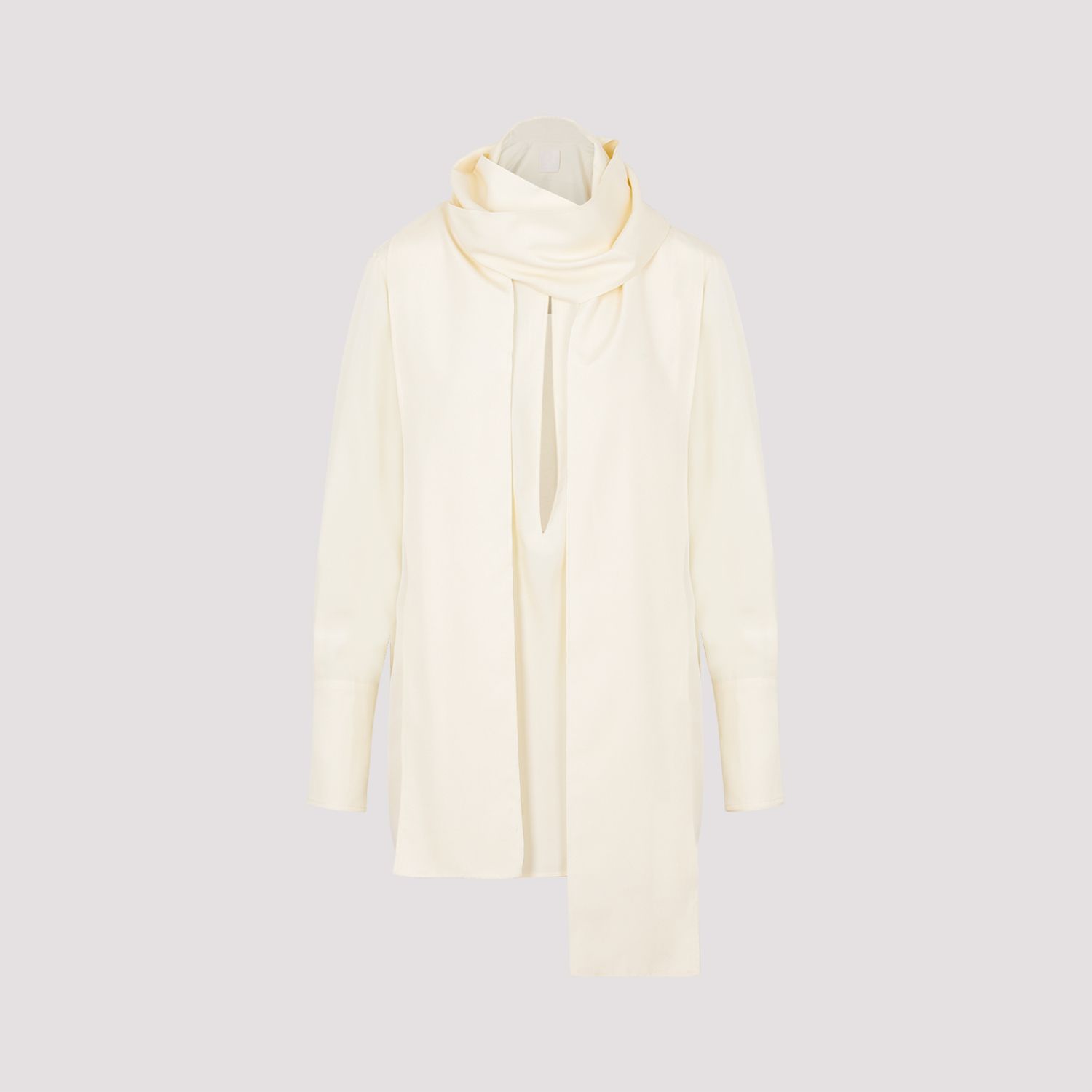 GIVENCHY  Blusa Givenchy in Seta Bianca con Fiocco Online