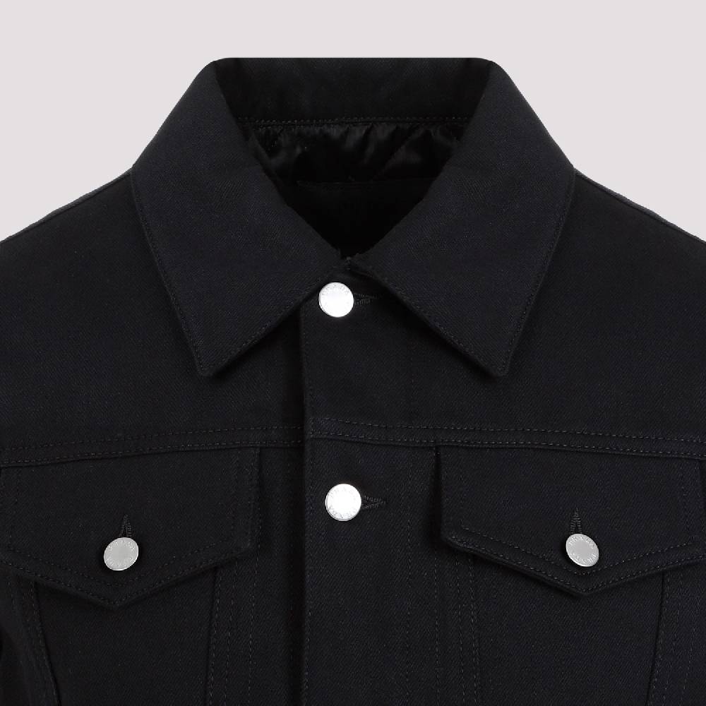 PRADA  Gilet di Jeans Nero in Cotone PRADA - Panciotto Senza Maniche Uomo Outlet