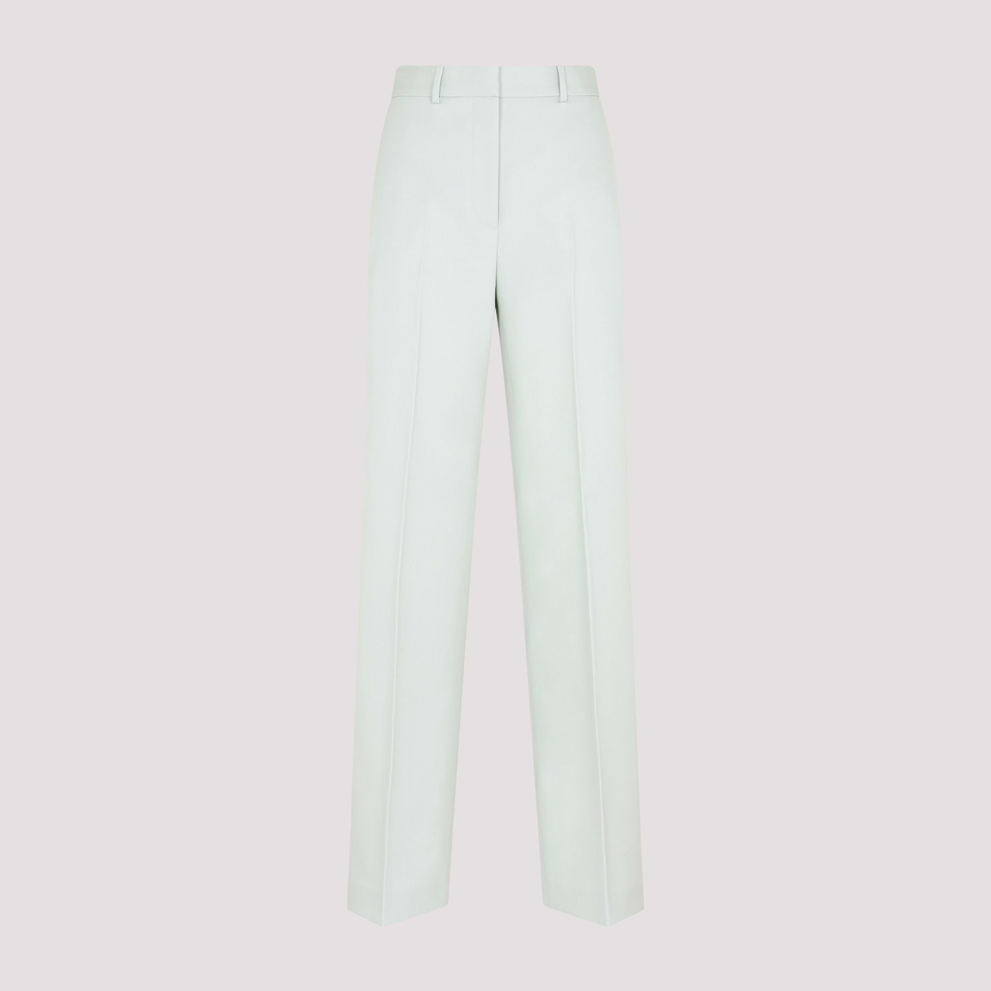 LANVIN  Pantaloni Larghi in Lana Verde Salvia Lanvin - Abbigliamento Donna Negozio