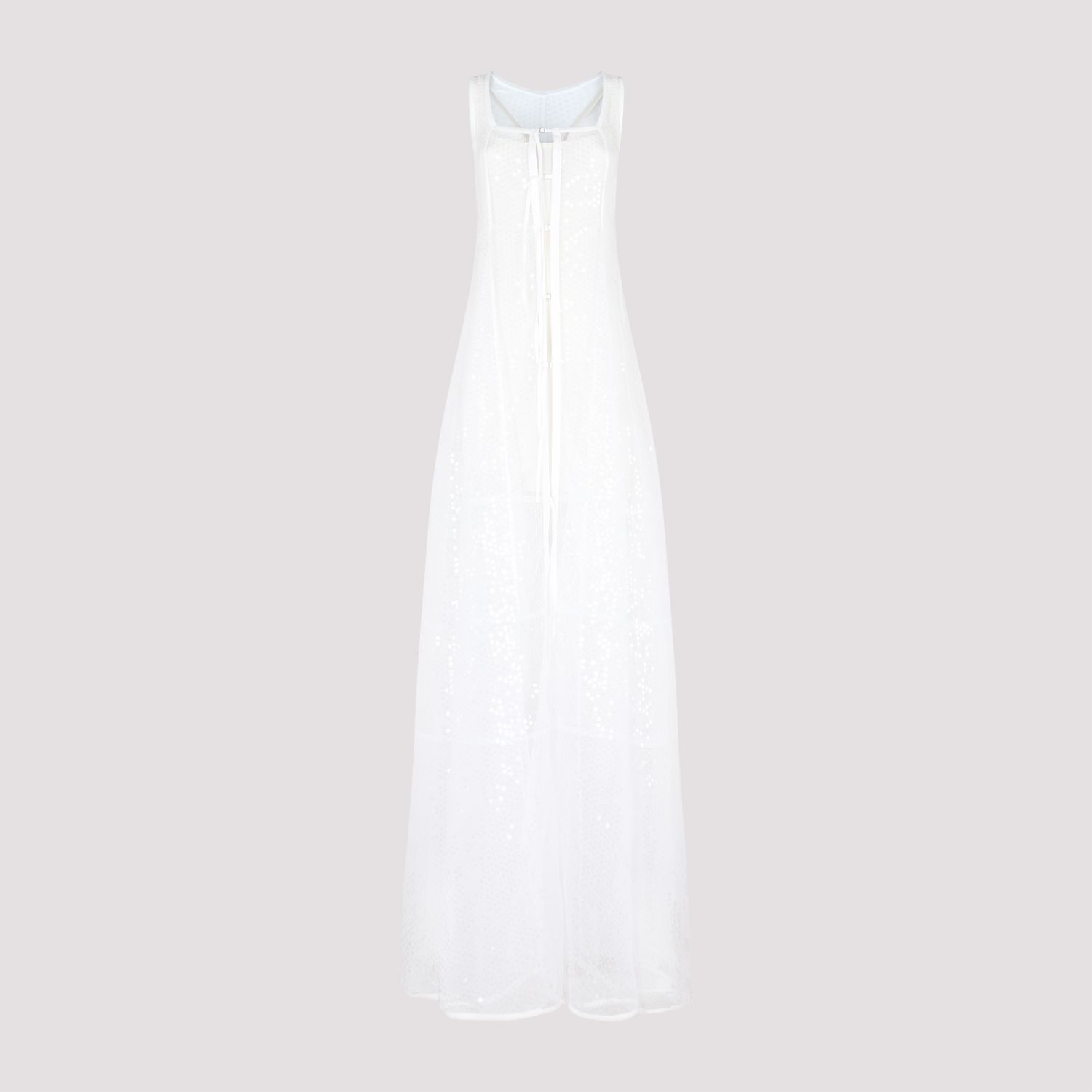 JACQUEMUS  Abito A-Line in Pizzo Bianco Dentelle di Jacquemus 2025