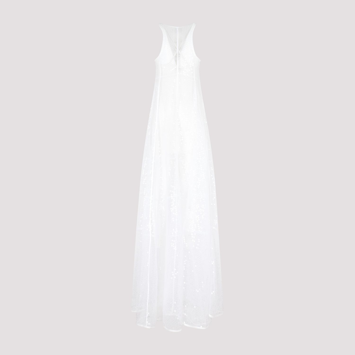 JACQUEMUS  Abito A-Line in Pizzo Bianco Dentelle di Jacquemus 2025