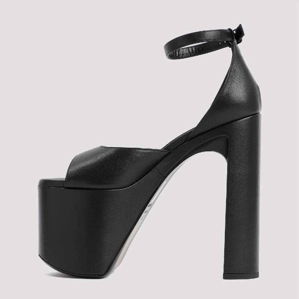 BALENCIAGA  Sandali con Tacco e Plateau Nero Balenciaga 16cm Italia