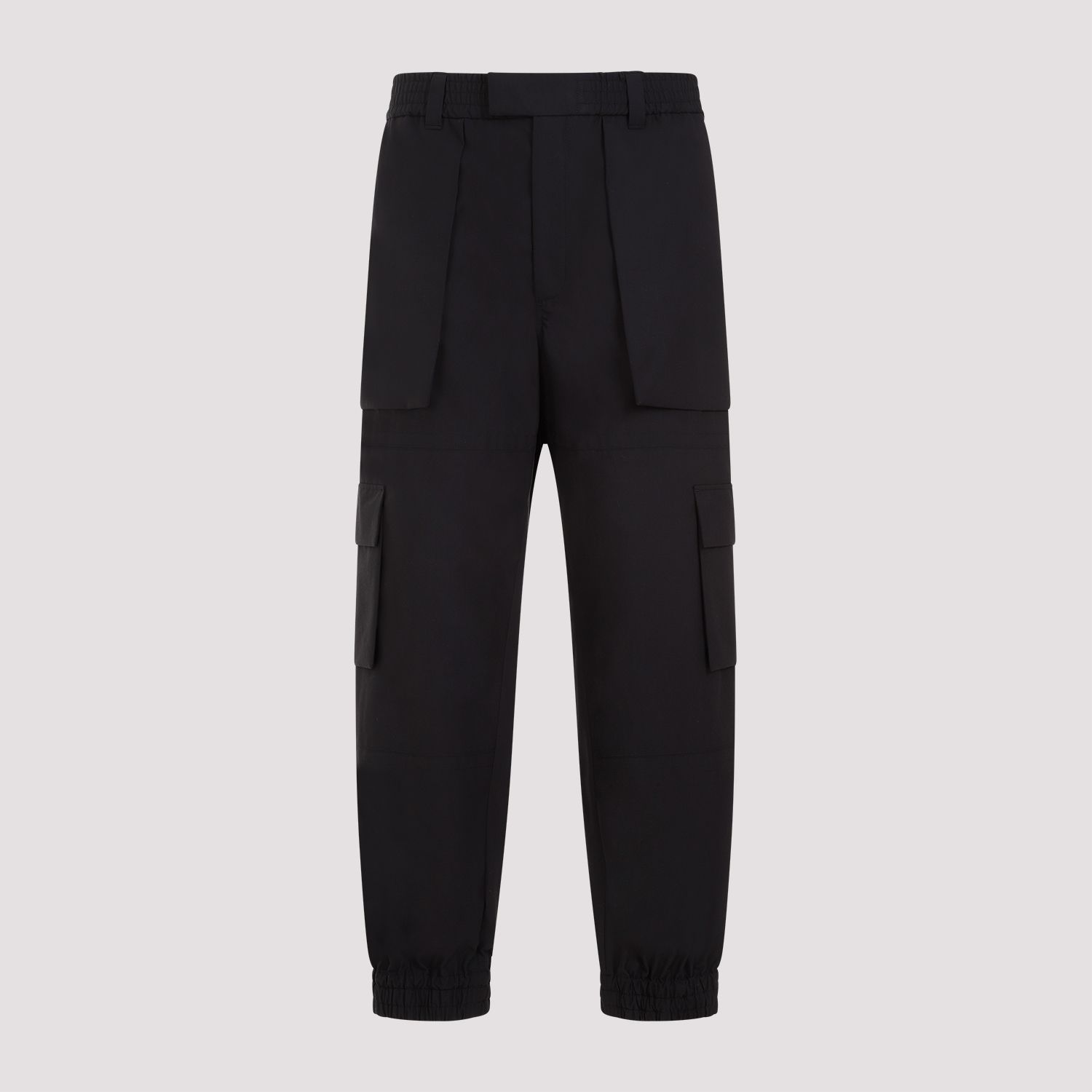 ALEXANDER MCQUEEN  Pantaloni Cargo Neri in Cotone da Uomo Alexander McQueen Nuovo