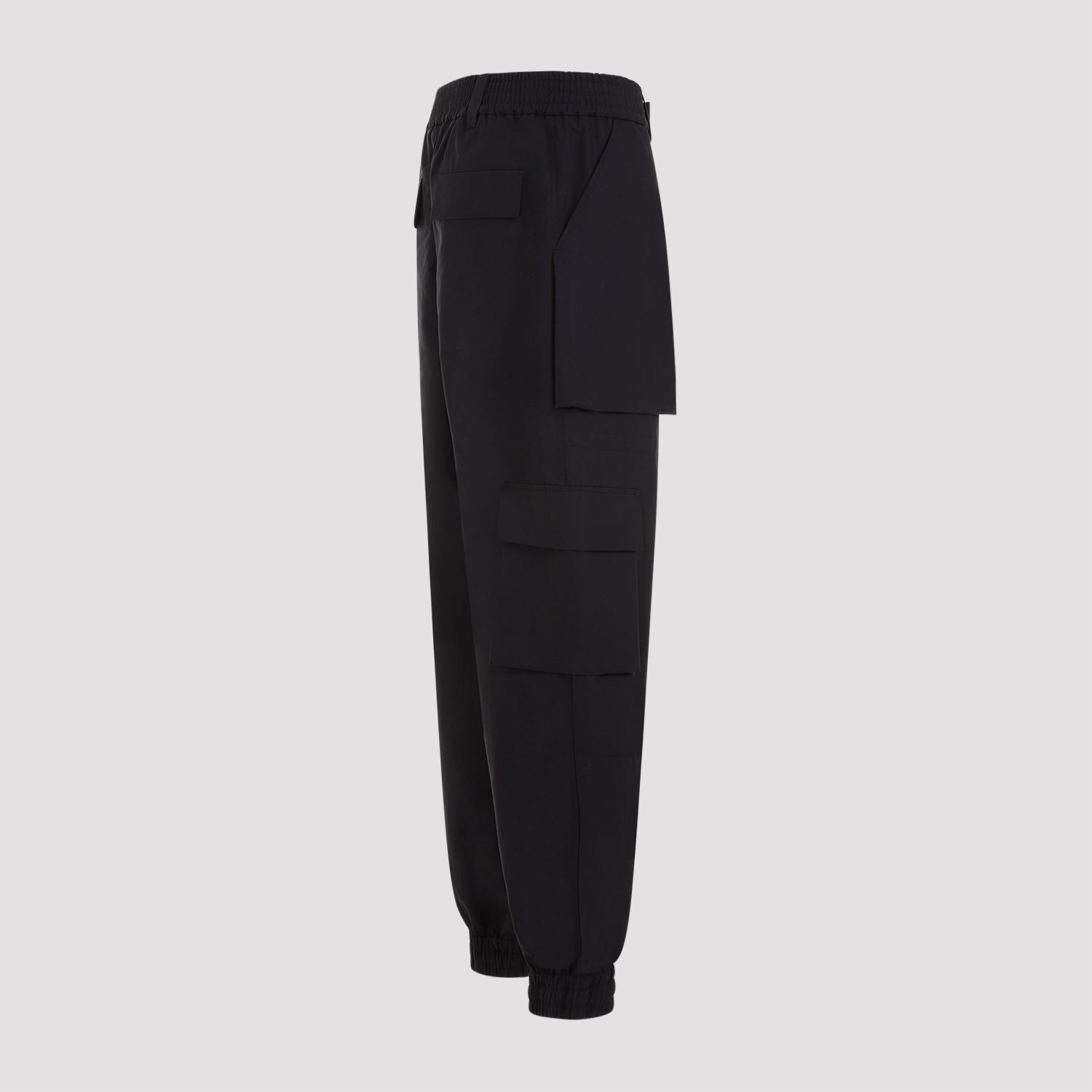 ALEXANDER MCQUEEN  Pantaloni Cargo Neri in Cotone da Uomo Alexander McQueen Nuovo
