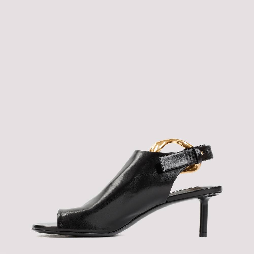 JIL SANDER  Décolleté Slingback in Pelle Nera Jil Sander con Tacco 5cm Soddisfazione Garantita