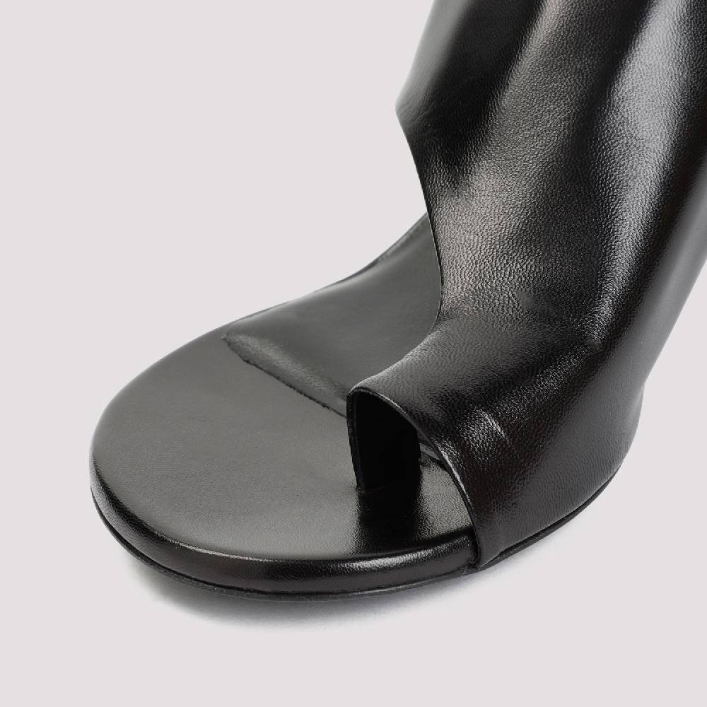 JIL SANDER  Décolleté Slingback in Pelle Nera Jil Sander con Tacco 5cm Soddisfazione Garantita