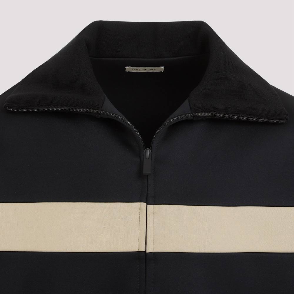 FEAR OF GOD  Giacca Uomo Fear of God Nera in Nylon con Striscia Qualità Garantita
