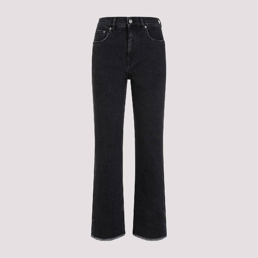 GOLDEN GOOSE  Jeans Svasati Cropped Cotone Nero Golden Goose Promozione Limitata