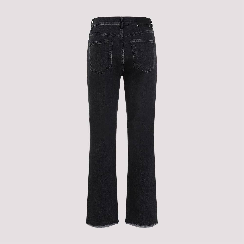 GOLDEN GOOSE  Jeans Svasati Cropped Cotone Nero Golden Goose Promozione Limitata