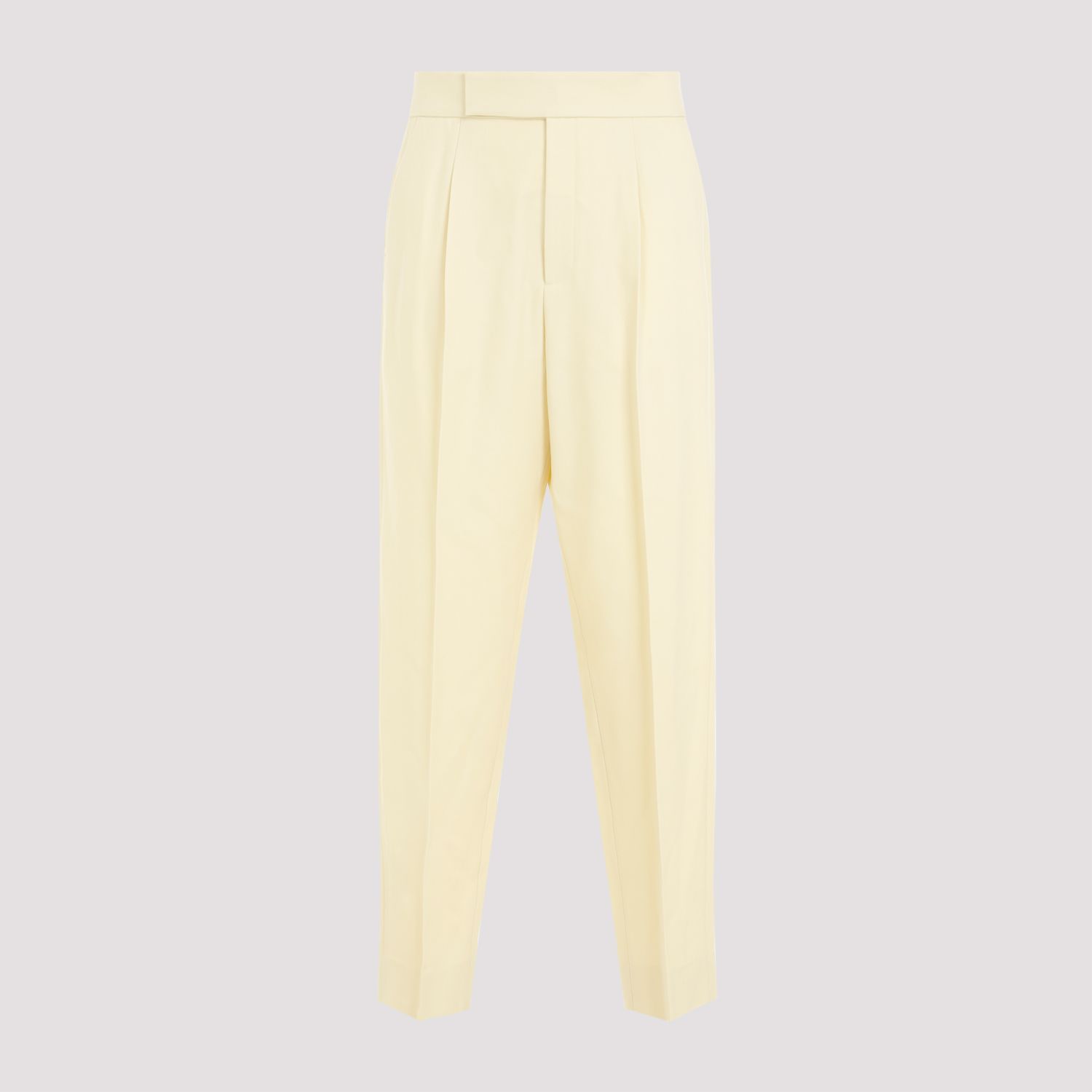 FEAR OF GOD  Pantaloni Plissettati in Lana Crema Fear of God Prezzo Ridotto
