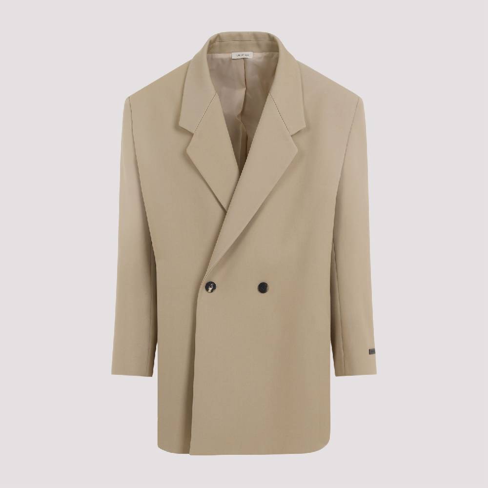 FEAR OF GOD  Blazer Beige in Lana e Cotone Fear of God | Giacche Uomo Sottocosto