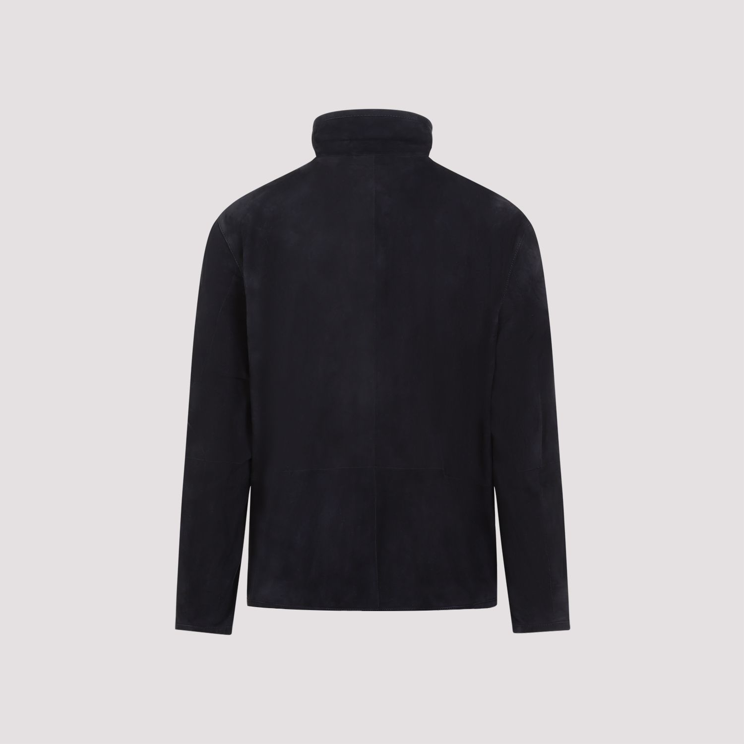 GIORGIO ARMANI  Giubbotto in Pelle Scamosciata Blu Uomo Giorgio Armani Novità