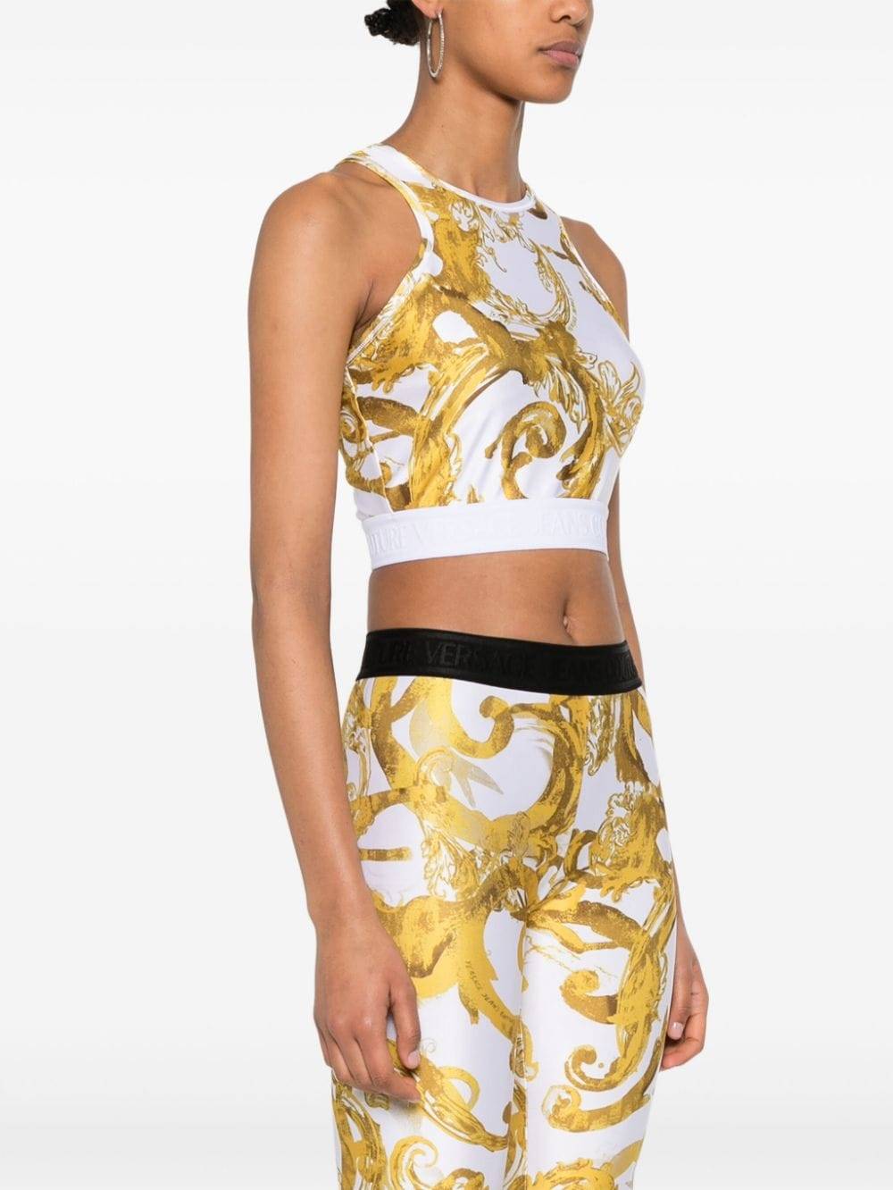 VERSACE JEANS COUTURE  Top Bianco Versace Jeans Couture per Donne Presa