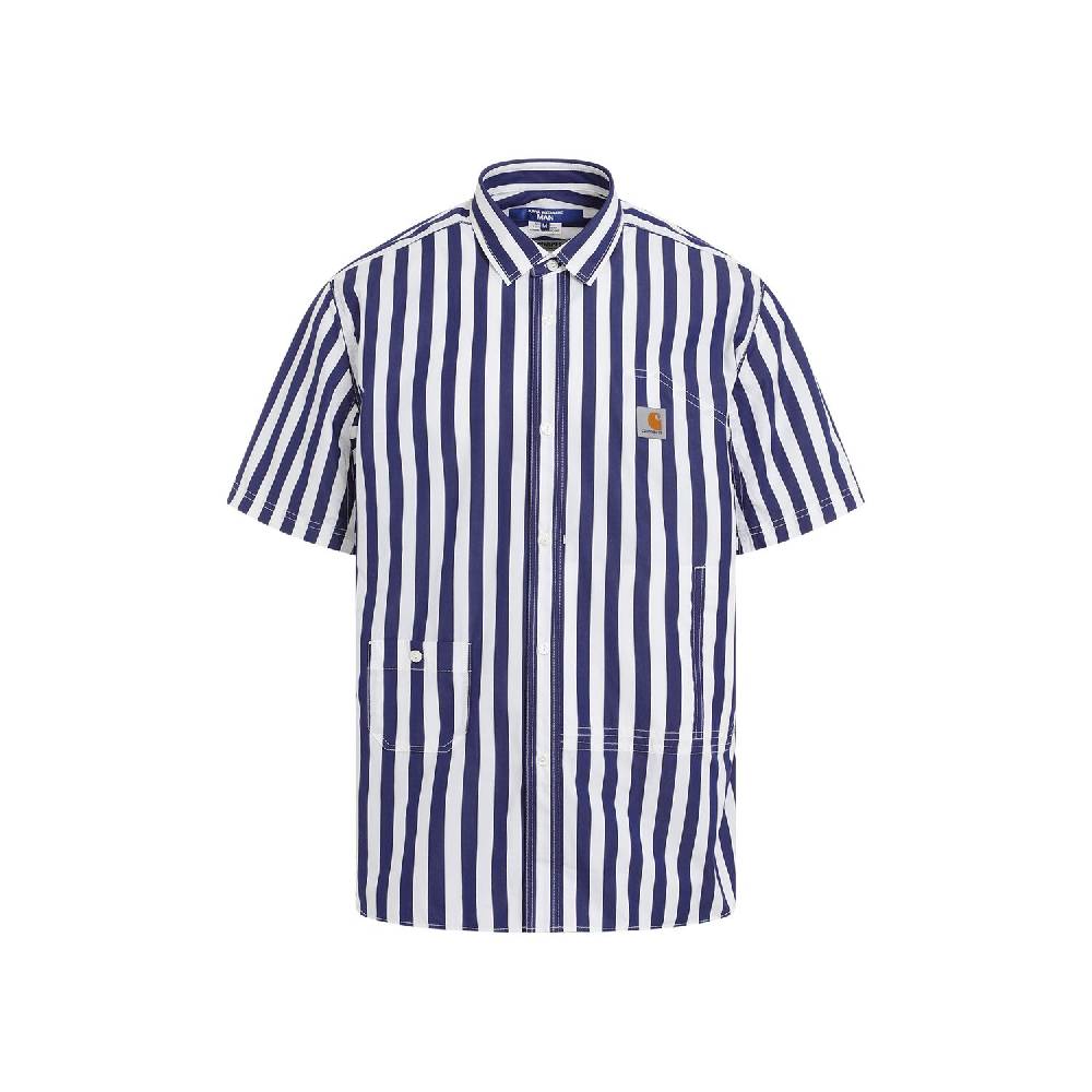 JUNYA WATANABE  Camicia a Righe Cotone Junya Watanabe - Bianco/Marina