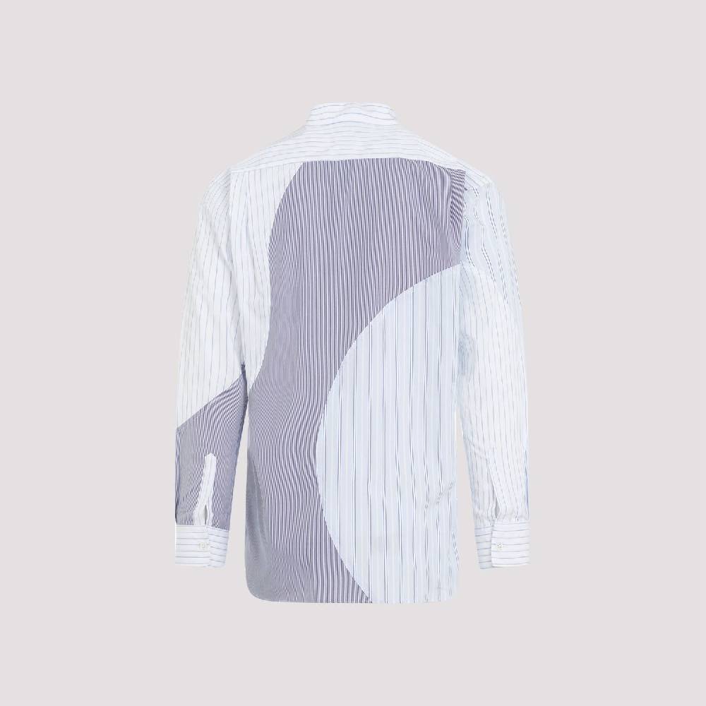 COMME DES GARÇONS SHIRT  Camicia Uomo Patchwork Blu in Cotone - COMME DES GARÇONS SHIRT Saldi