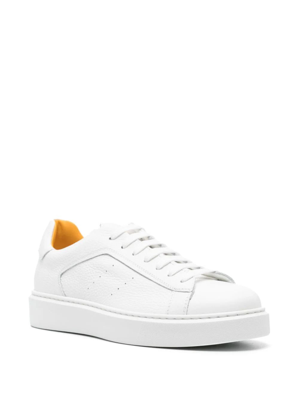 DOUCAL'S  Sneakers in Pelle Tumbled Doucal's - Scarpe Uomo Bianche Hotsell