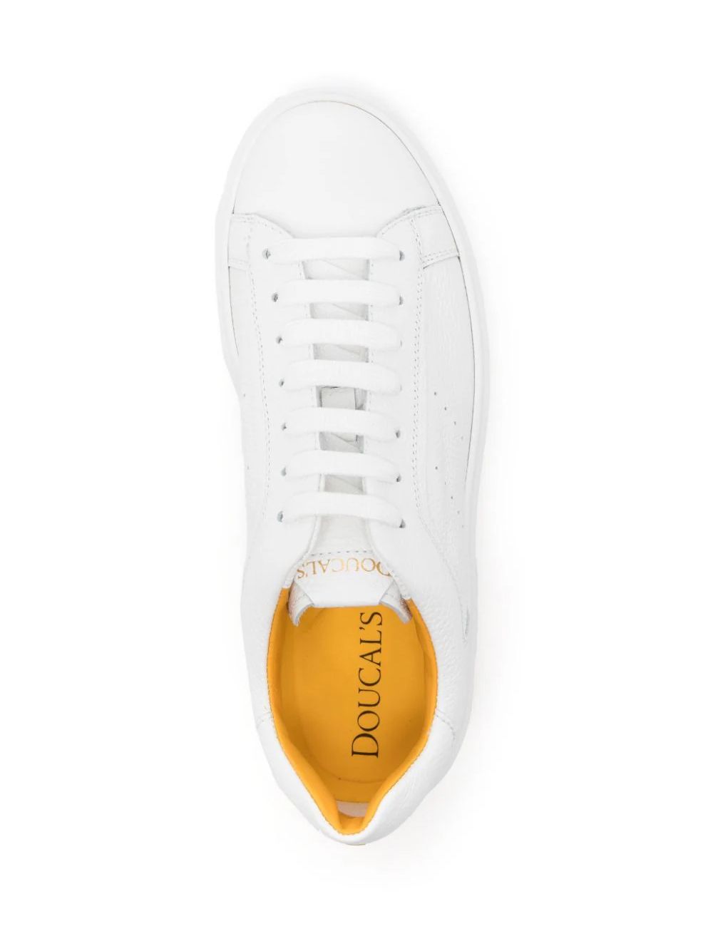 DOUCAL'S  Sneakers in Pelle Tumbled Doucal's - Scarpe Uomo Bianche Hotsell