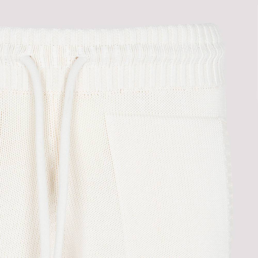 OFF-WHITE  Pantaloni Maglia Diag in Cotone Beige Off-White Vendita Economica