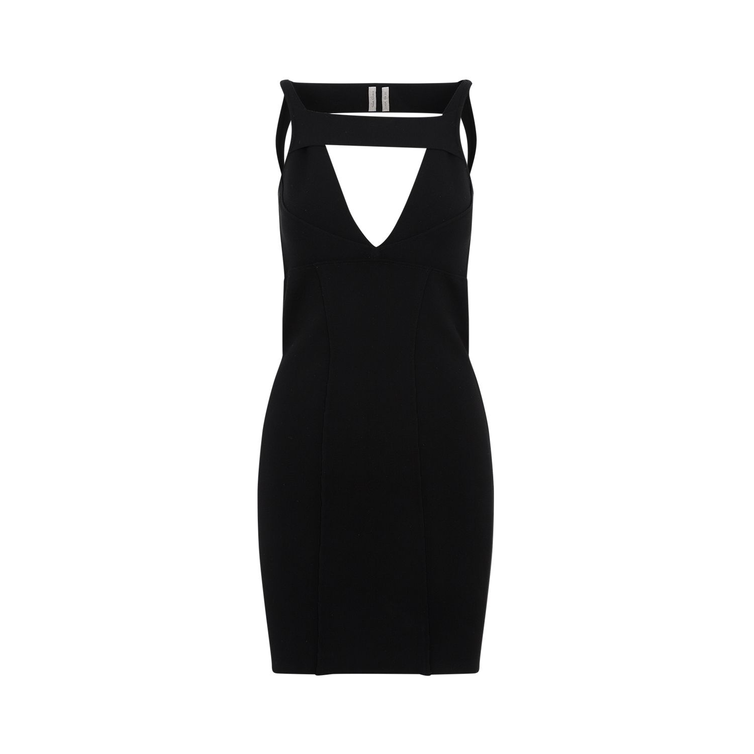 RICK OWENS  Abito Mini Maglia Nero Senza Schiena Rick Owens - Mix di Viscosa