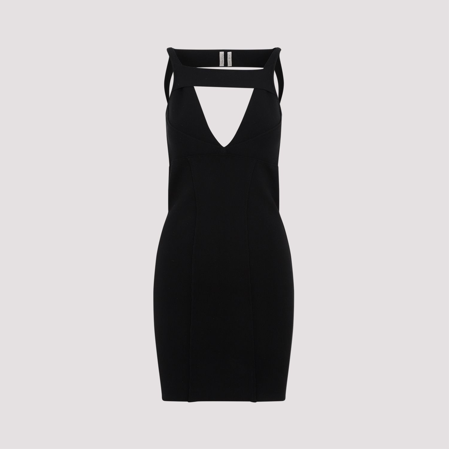 RICK OWENS  Abito Mini Maglia Nero Senza Schiena Rick Owens - Mix di Viscosa Vendite Flash