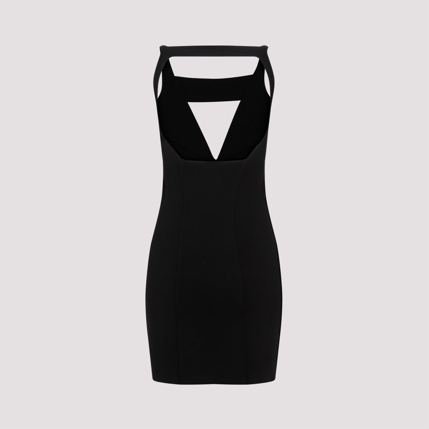 RICK OWENS  Abito Mini Maglia Nero Senza Schiena Rick Owens - Mix di Viscosa Vendite Flash